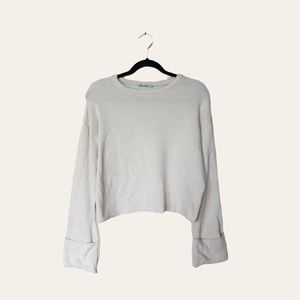 zara beige sweater